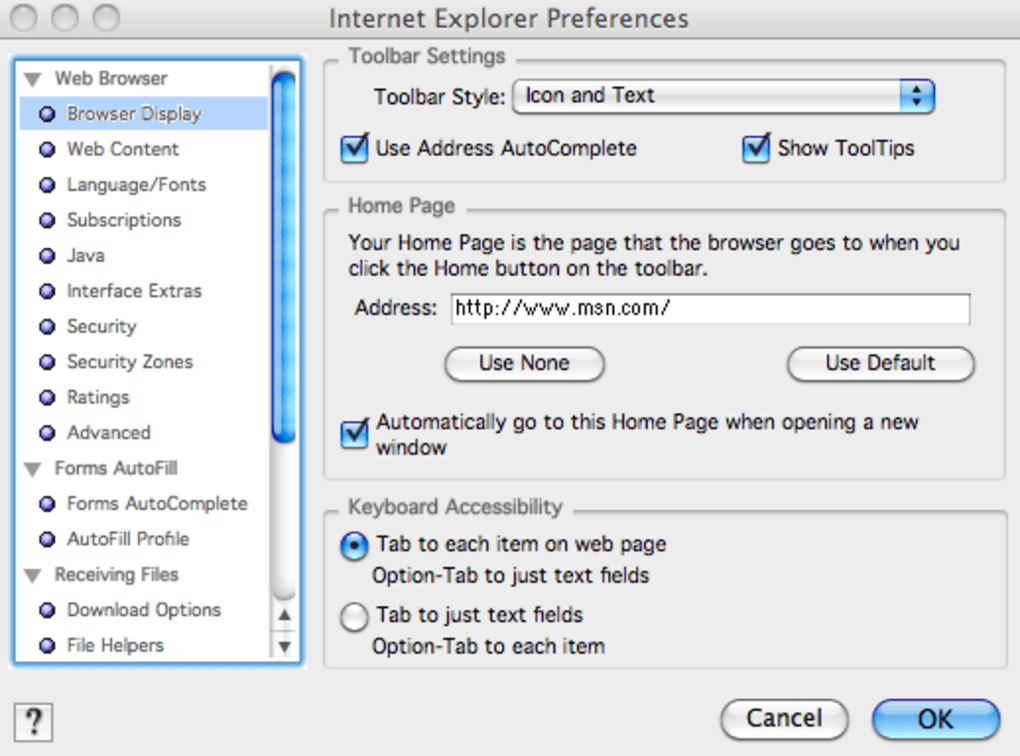 internet explorer for mac os 9